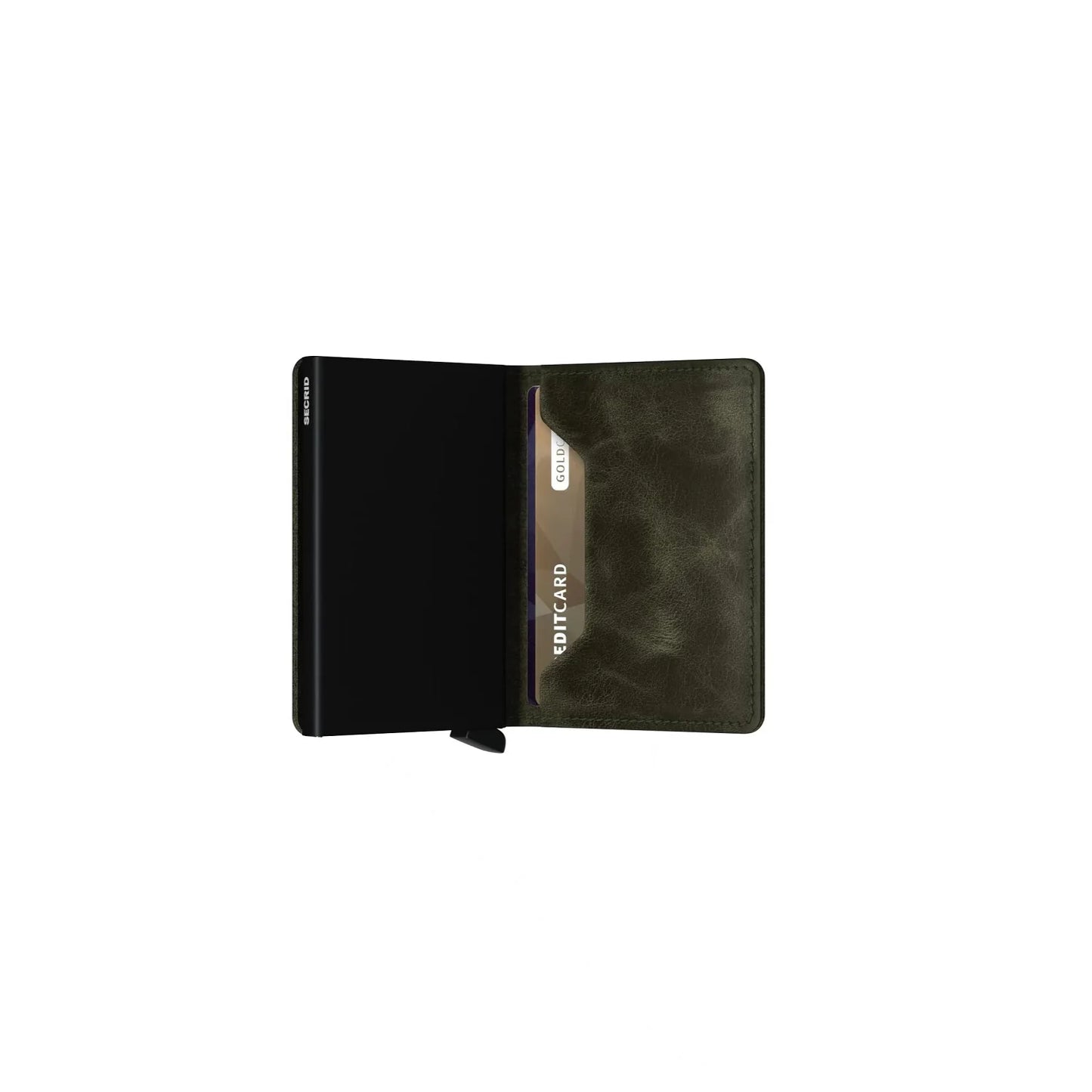 Slimwallet | Vintage Olive Black