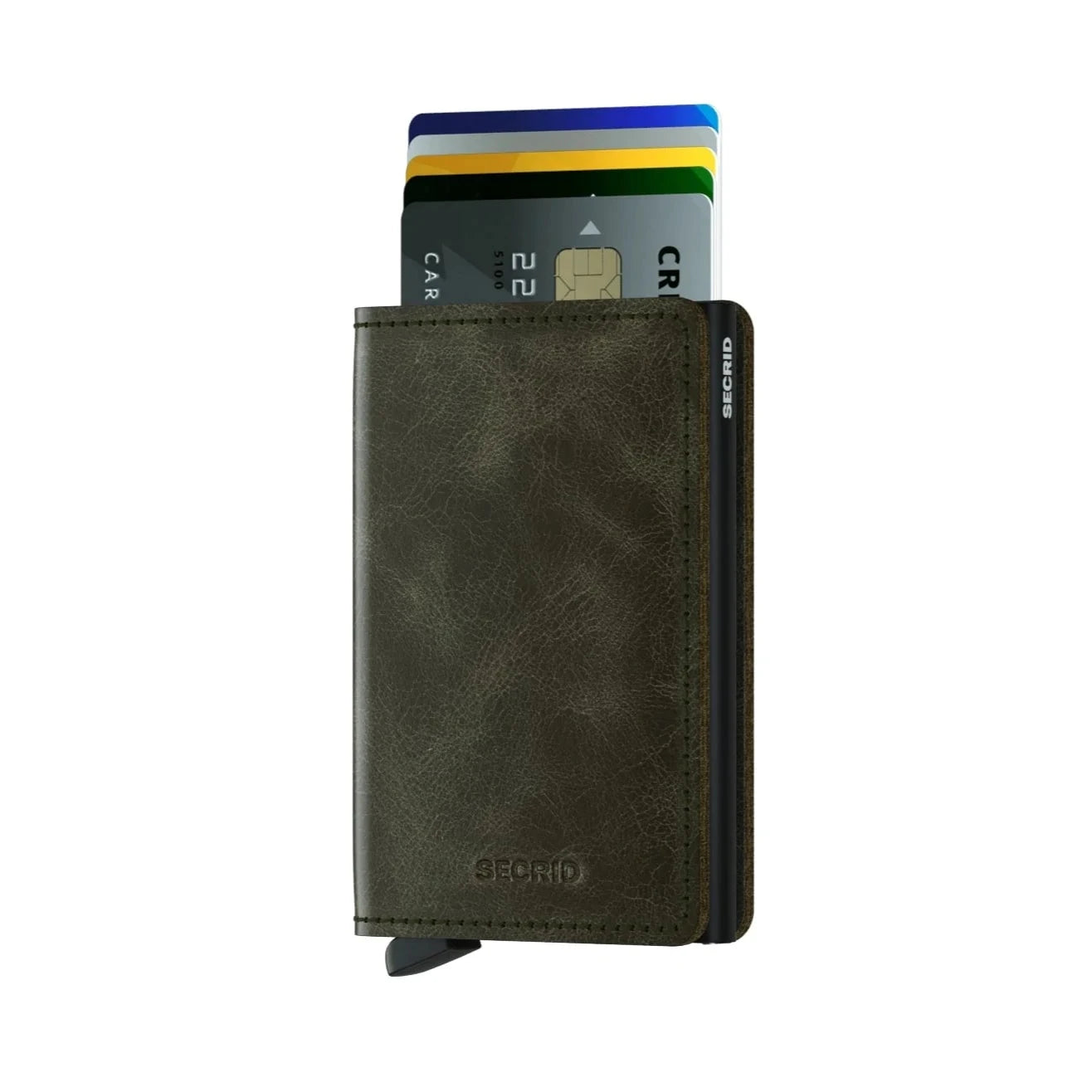 Slimwallet | Vintage Olive Black