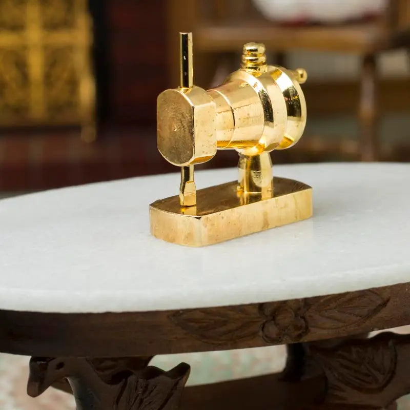 Miniature Solid Brass Sewing Machine