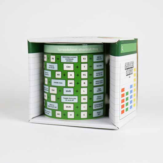 Spreadsheet Shortcut Novelty Mug
