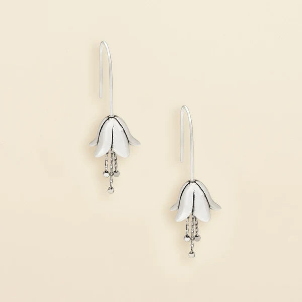 Refined Icon Earring - Lily Drop Earring/Silver