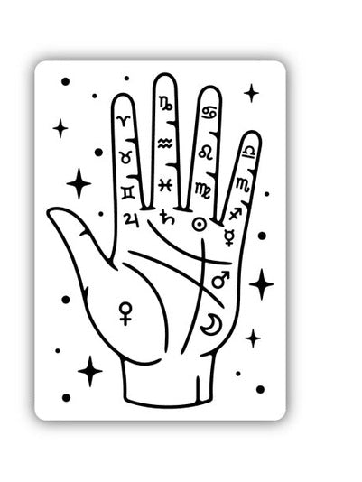 PALMISTRY MAP sticker