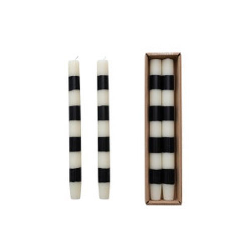 Beetlejuice Taper Candles with Stripes in Box