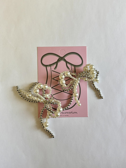 Pearl Double Bow Small | Shoe Accessory