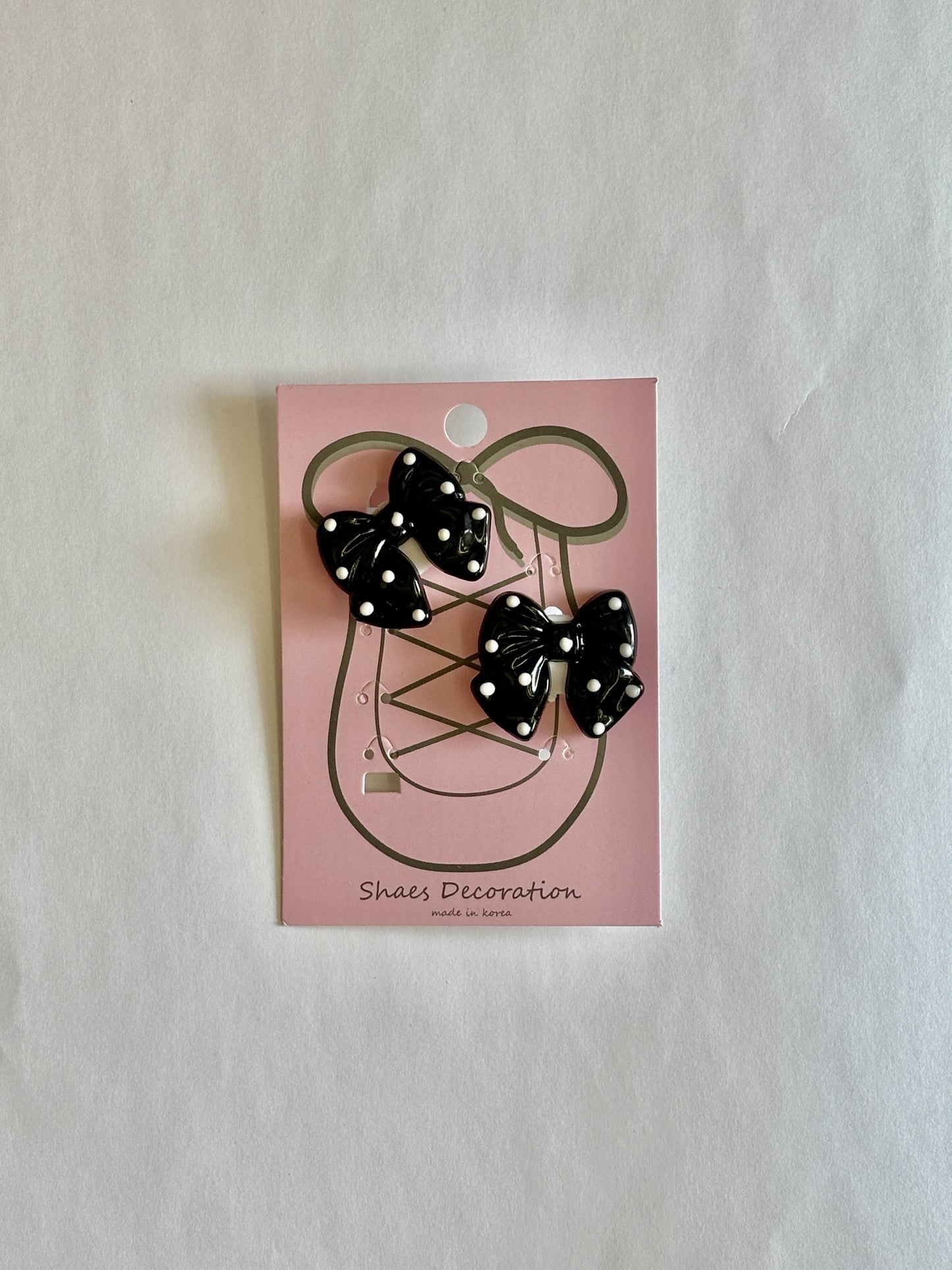 Polka Dot Bow | Shoe Accessory