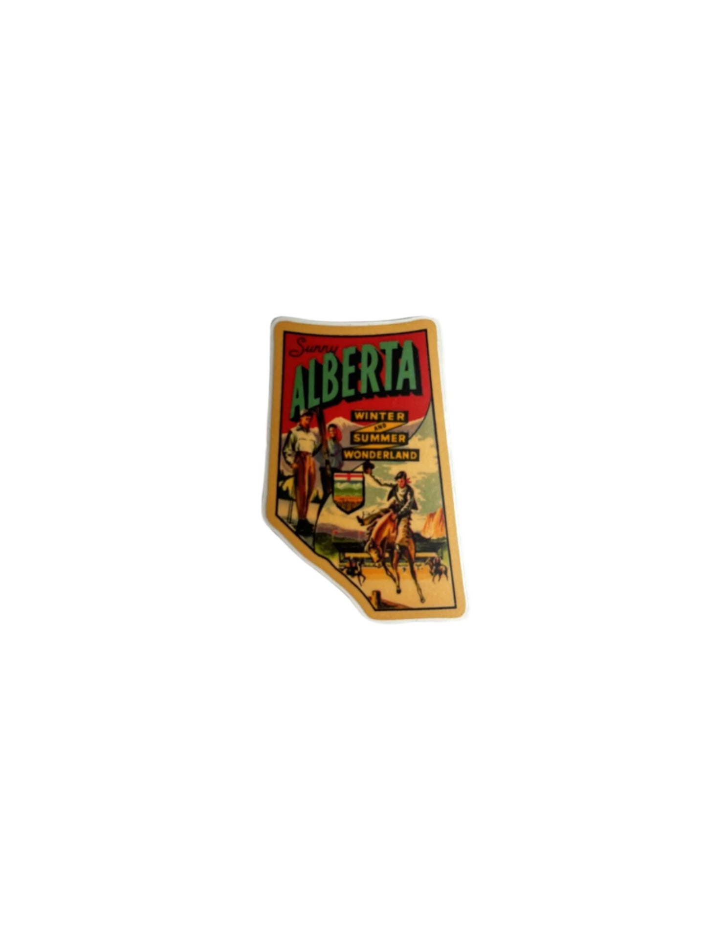 Vintage Sunny Alberta Canada | Sticker