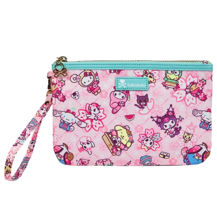 tokidoki x Hello Kitty and Friends Sakura Festival Zip Pouch Wristlet