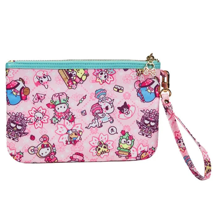 tokidoki x Hello Kitty and Friends Sakura Festival Zip Pouch Wristlet