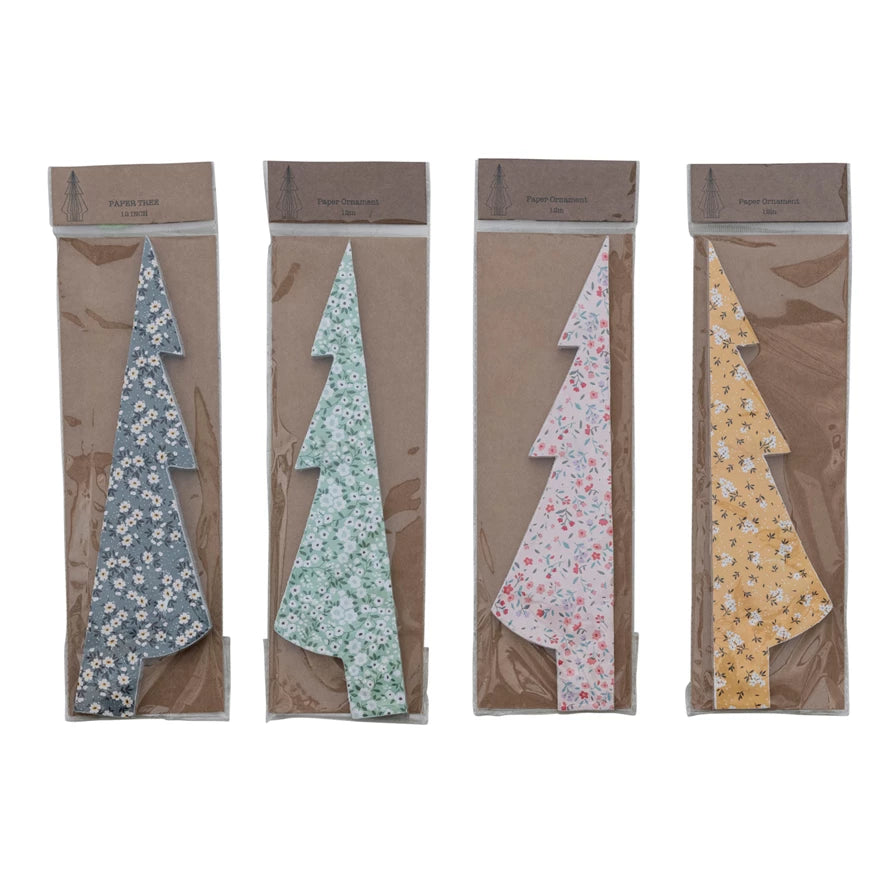 Handmade Recycled Paper Folding Honeycomb Tree - Single