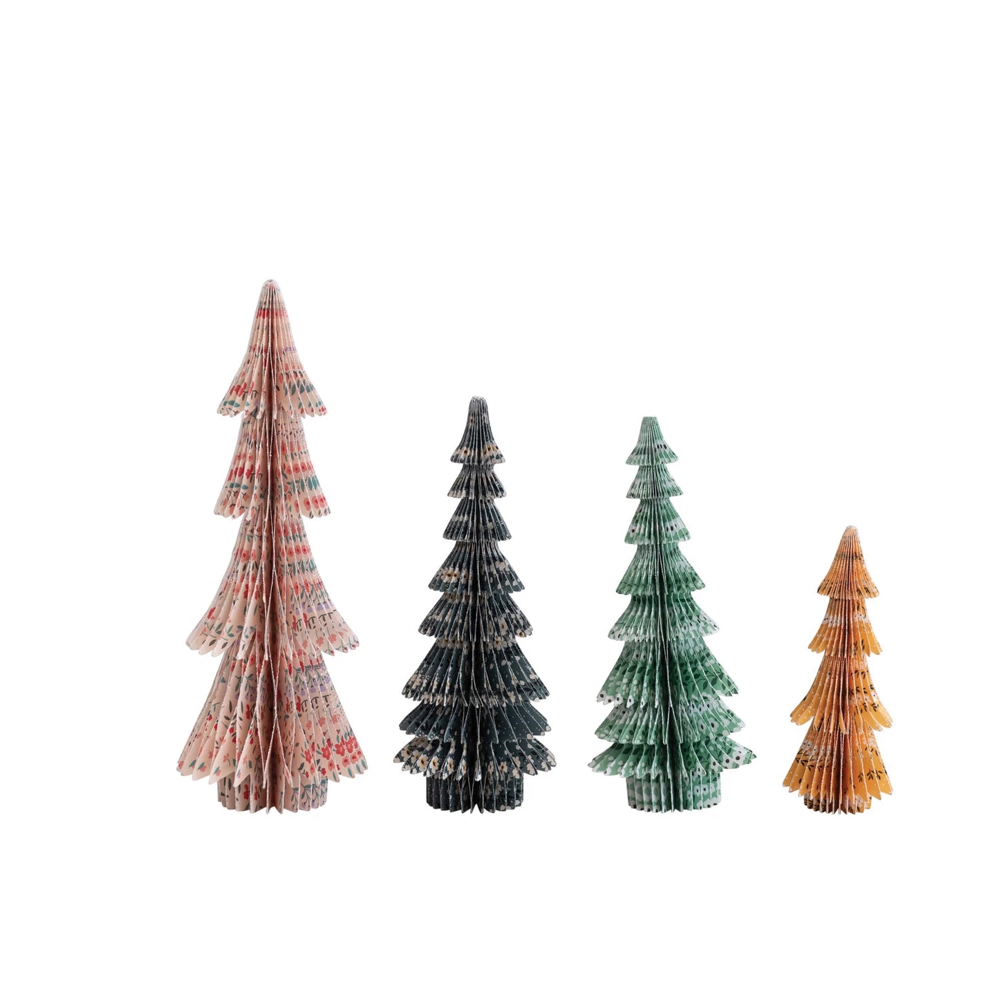 Handmade Recycled Paper Folding Honeycomb Trees