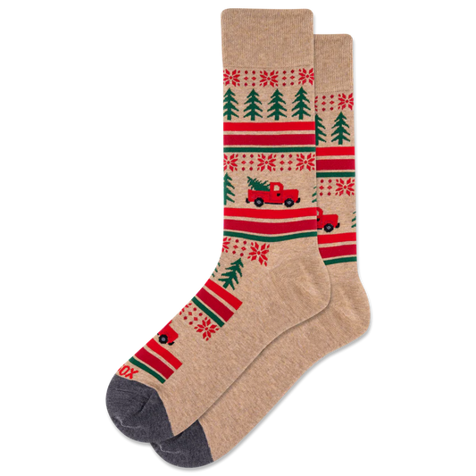 HOTSOX Men's Christmas Truck Socks
