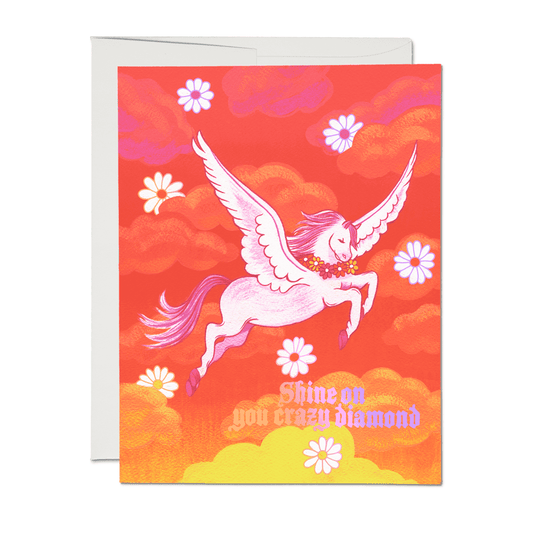 Shine On Pegasus friendship greeting card