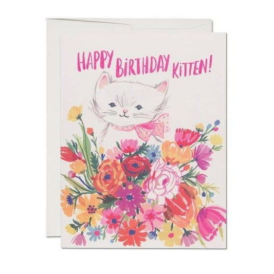 Happy Birthday Kitten birthday greeting card