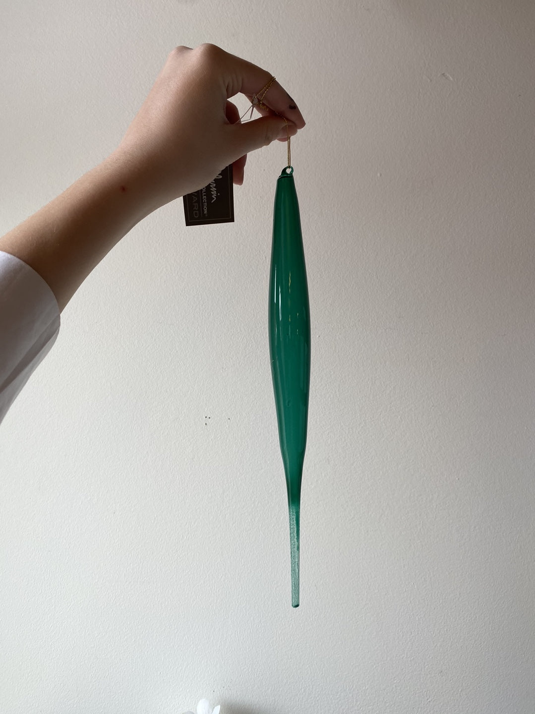 Elliptical Bubblegum 12" Ornament - Emerald
