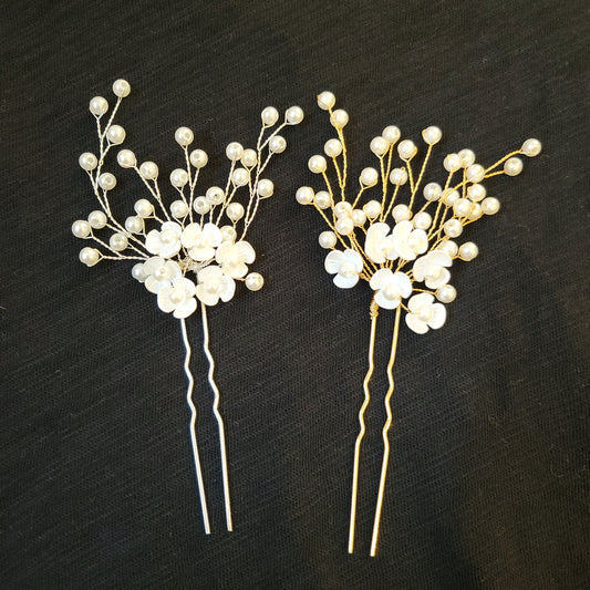 N Wedding Pearl Hair Clip 02