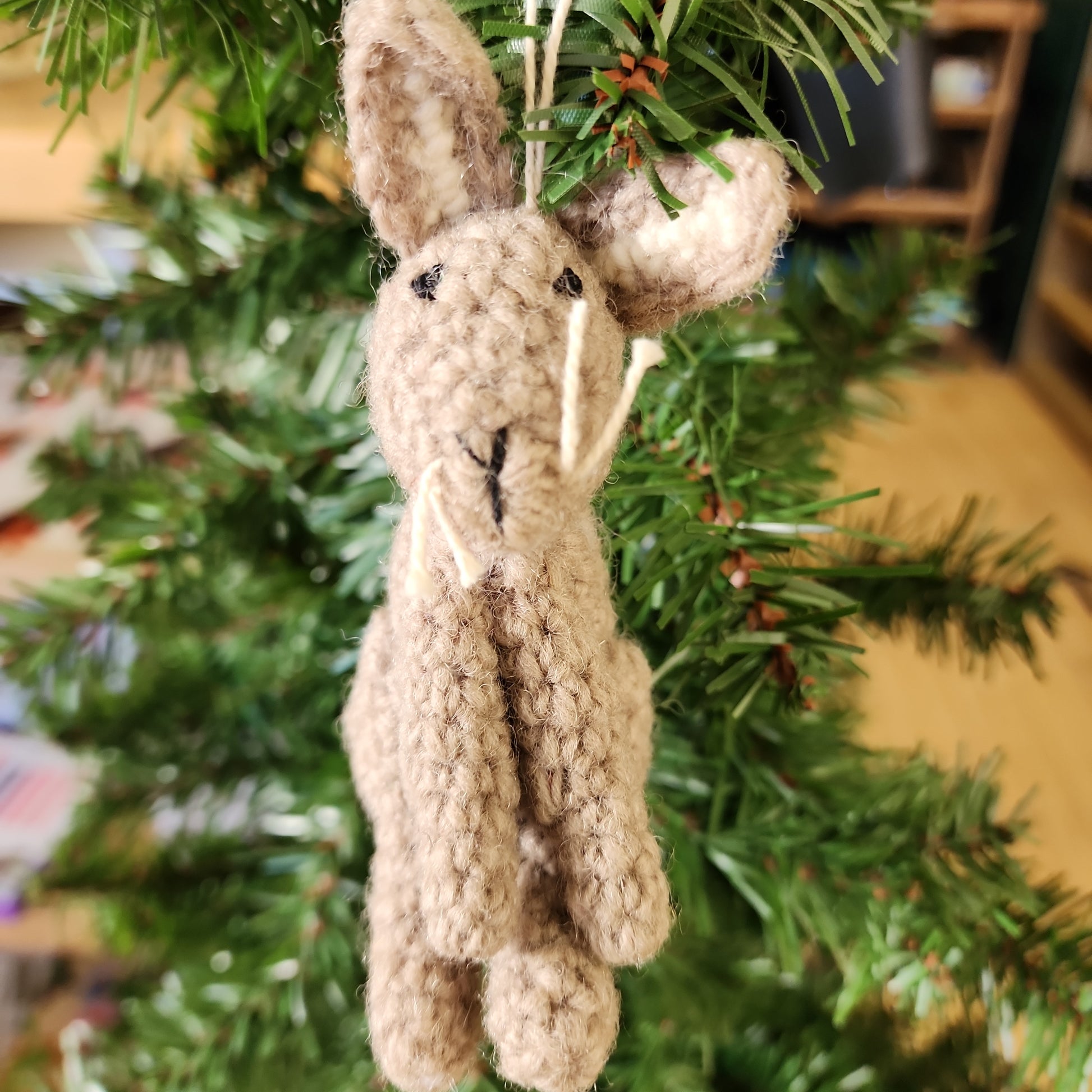 Crochet Rabbit/Fox Ornament