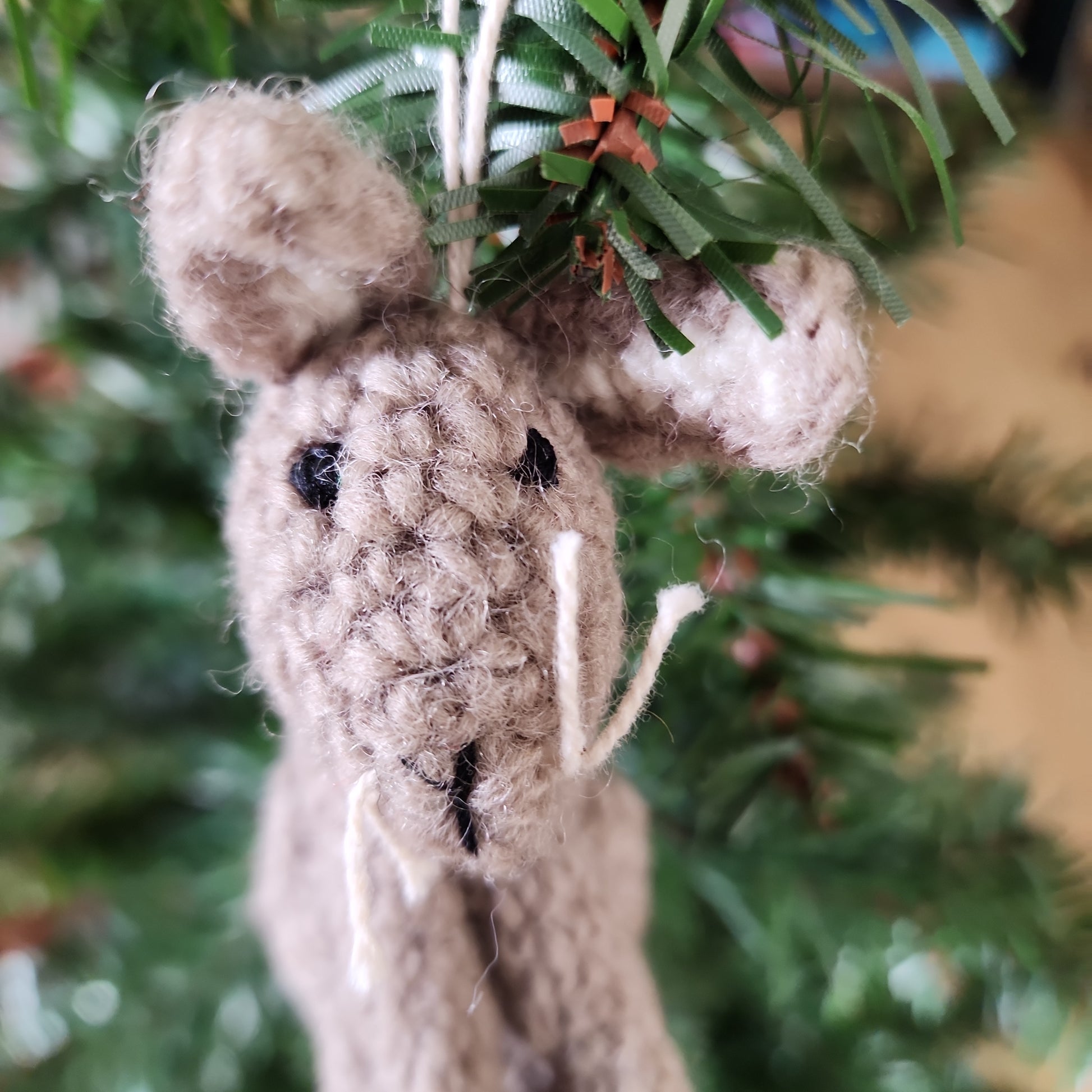 Crochet Rabbit/Fox Ornament