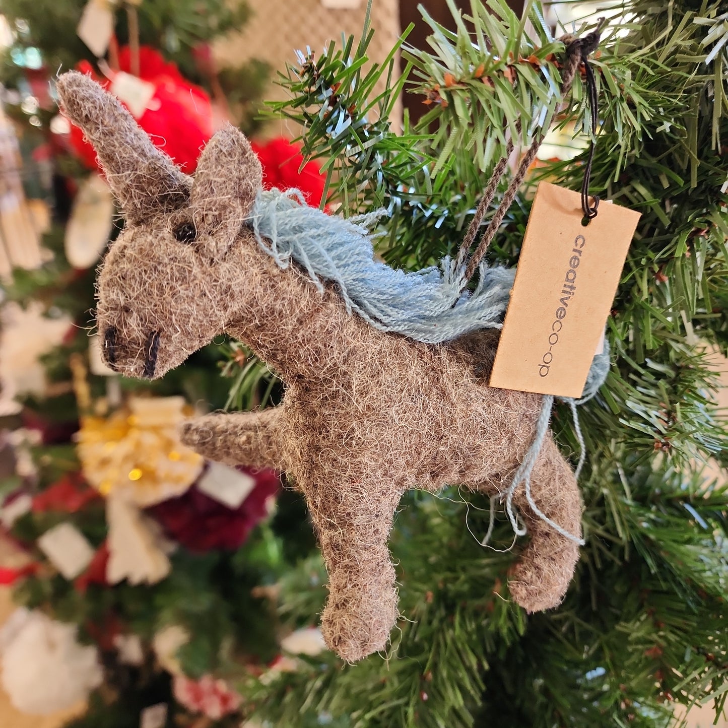 Wool Felt Unicorn Ornament