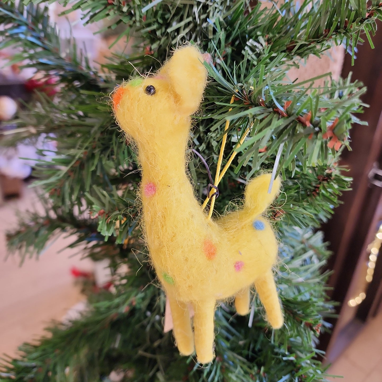 Felted Circus Animal Ornaments