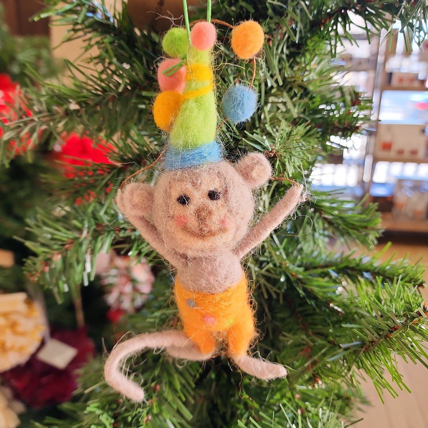 Felted Circus Animal Ornaments