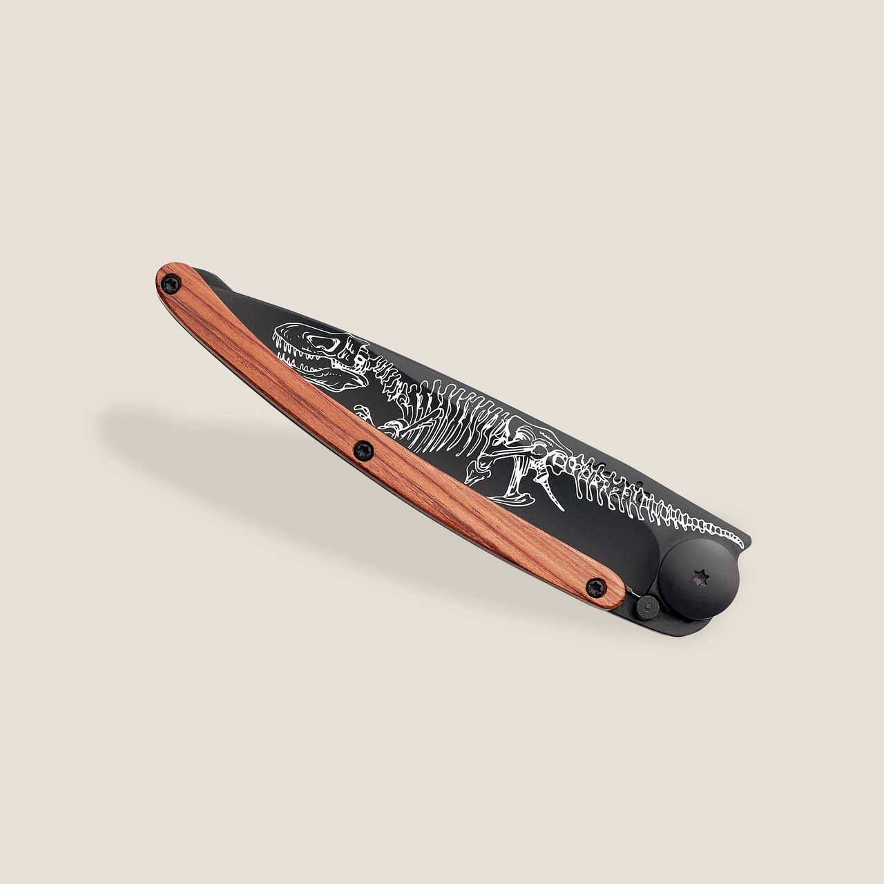 Deejo 37G Coral Wood / T-REX Pocket Knife