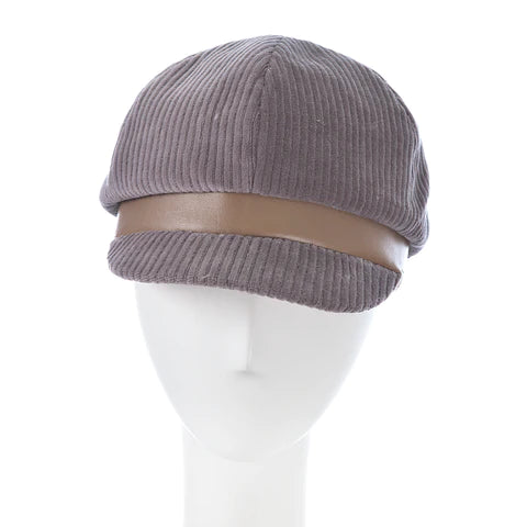 BLEU Wide Whale Corduroy Pageboy Cap