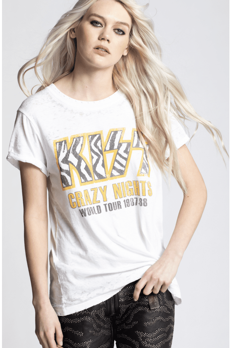 530 Kiss Crazy Nights Burnout Tee