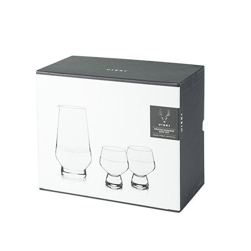 3-Piece Footed Crystal Daiginjo Sake Set