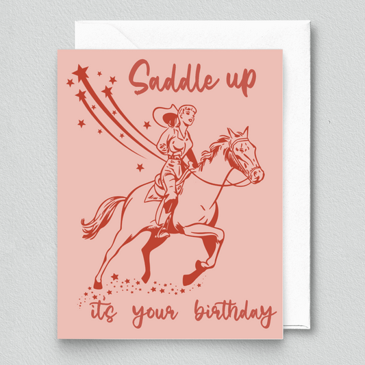 Saddle Up, It's Your Birthday Card