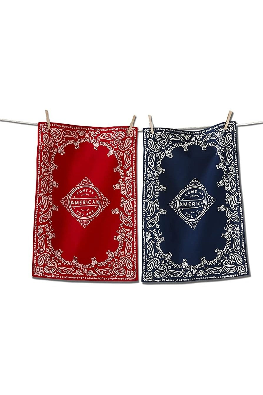 Come As You Are Bandana Dishtowels Set of 2