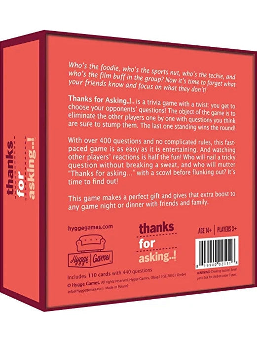 Hygge Games - Thanks For Asking
