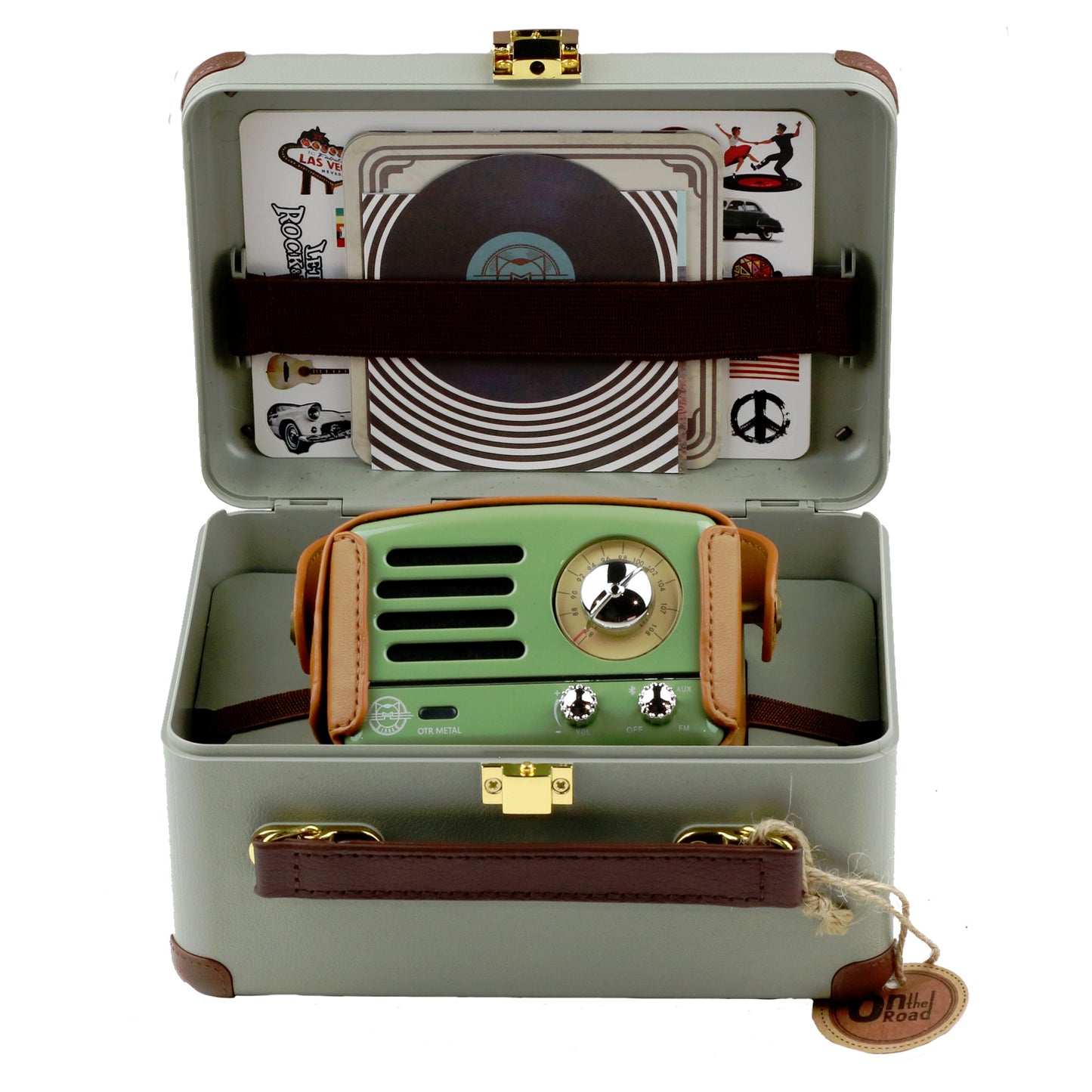 Metal Bluetooth & FM Radio Speaker - Green