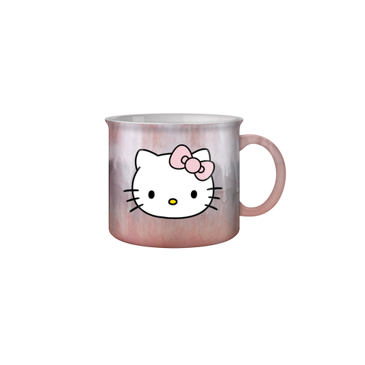 Hello Kitty Bow Reactive Glaze Ceramic Mug