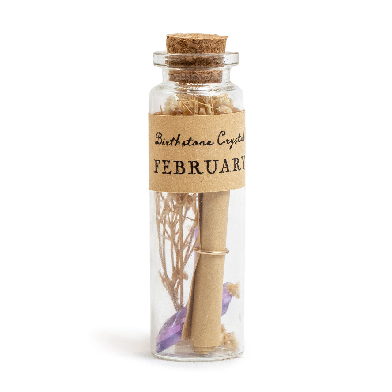 Birthstone Crystal Wishing Bottles - Assorted