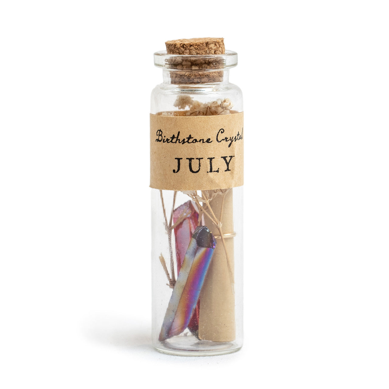 Birthstone Crystal Wishing Bottles - Assorted