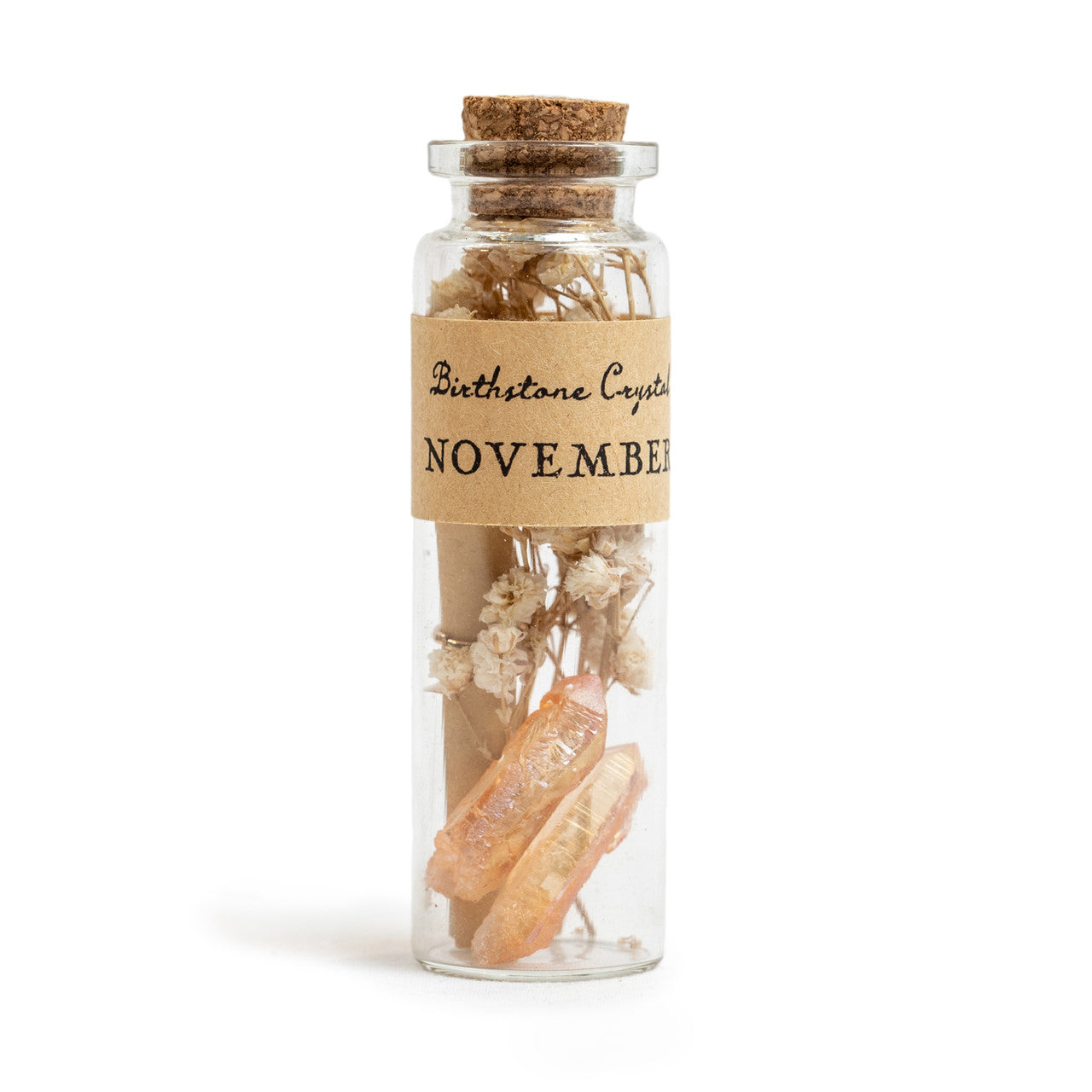 Birthstone Crystal Wishing Bottles - Assorted