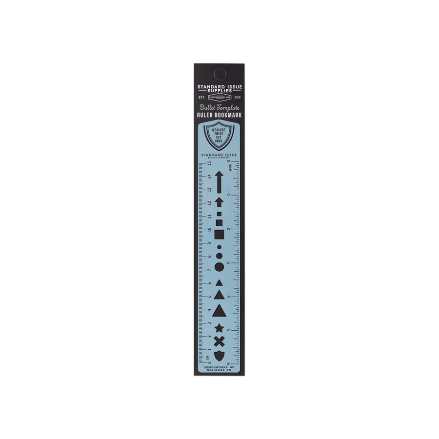Standard Issue Bullet Template Ruler Blue