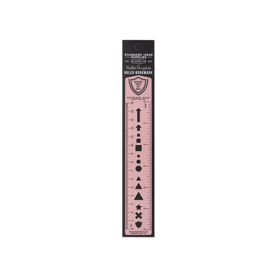 Standard Issue Bullet Template Ruler Dusty Pink