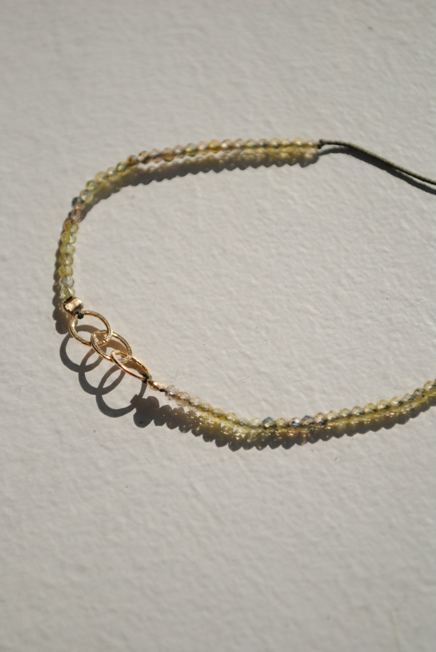 Green Parrot Sapphire G-links Bracelet