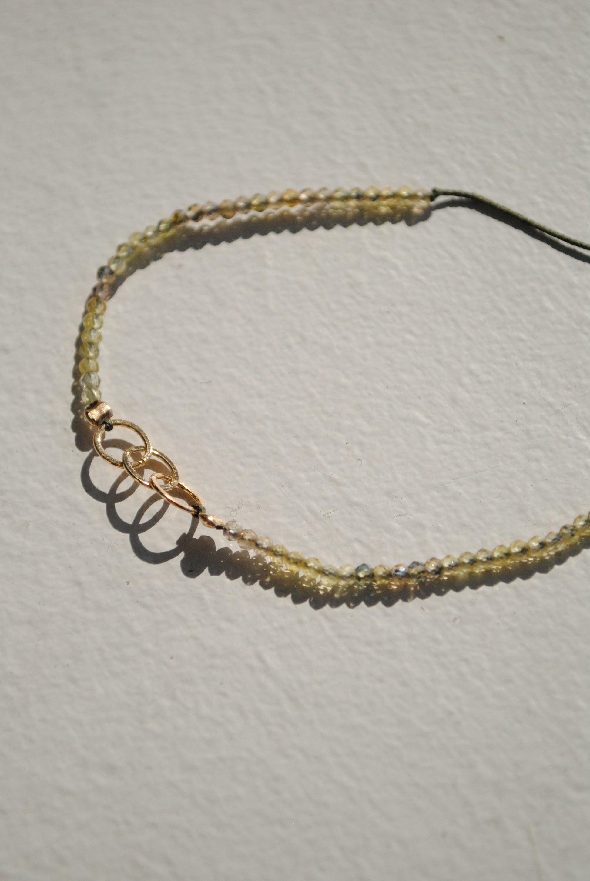 Green Parrot Sapphire G-links Bracelet