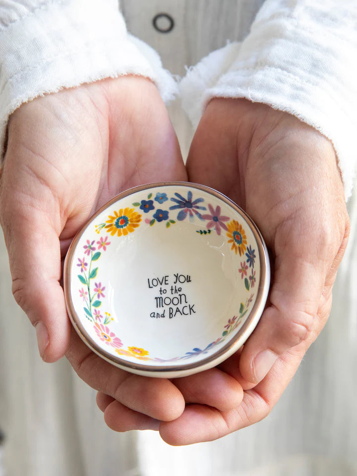 Ceramic Giving Trinket Bowl - Love You to the Moon and Back