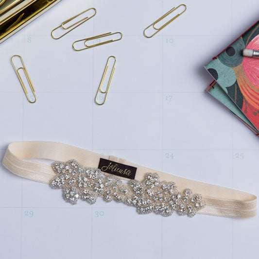 Jolie - Double Silver Mia Headband