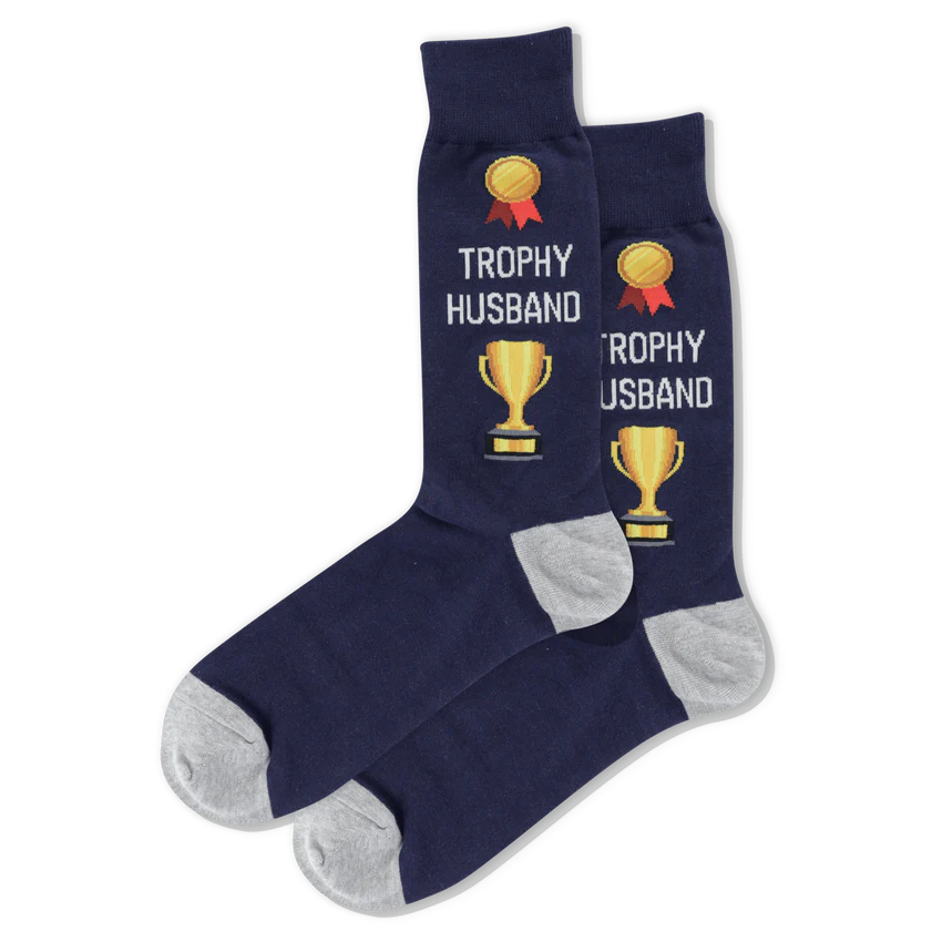 HOTSOX Men's Trophy Husband Crew Socks
