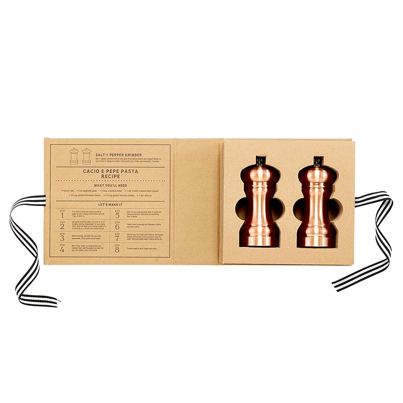 Cardboard Book Set - Salt + Pepper Mill
