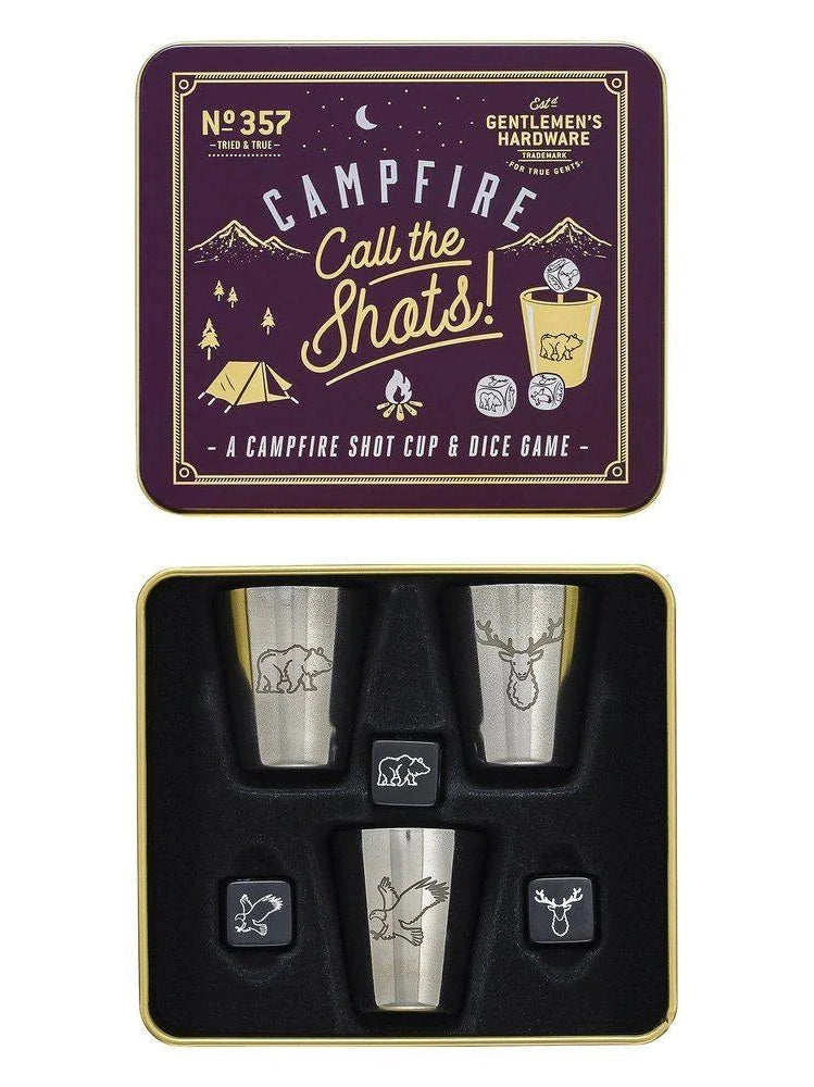 Campfire Call The Shots Shot Cup and Dice Game
