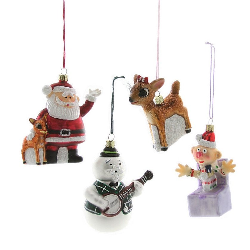 Retro Rudolph Character Ornaments