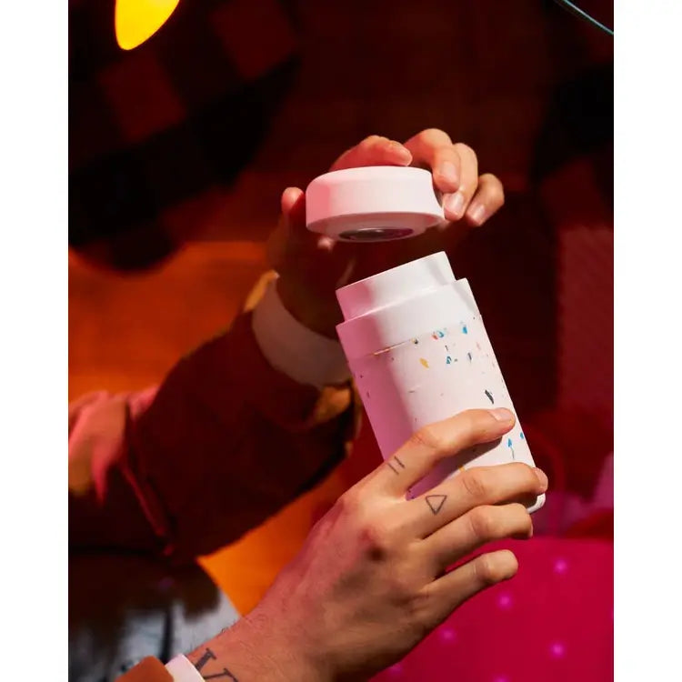 Porter Insulated Ceramic Bottle 12oz - Terrazzo Pink