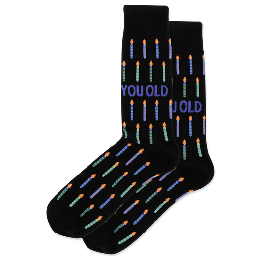 HOTSOX Men's You Old Crew Sock