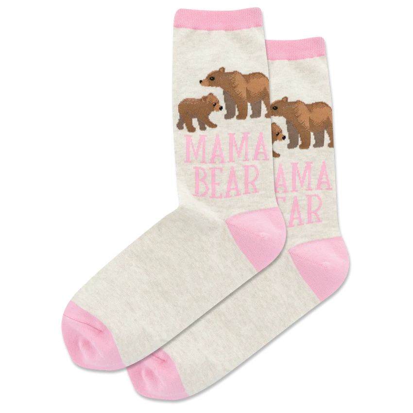 HOTSOX Women's Mama Bear Crew Socks