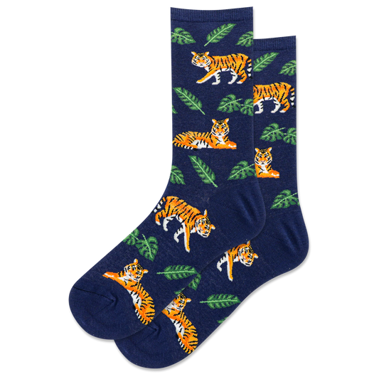 HOTSOX Women's Tiger Crew Socks
